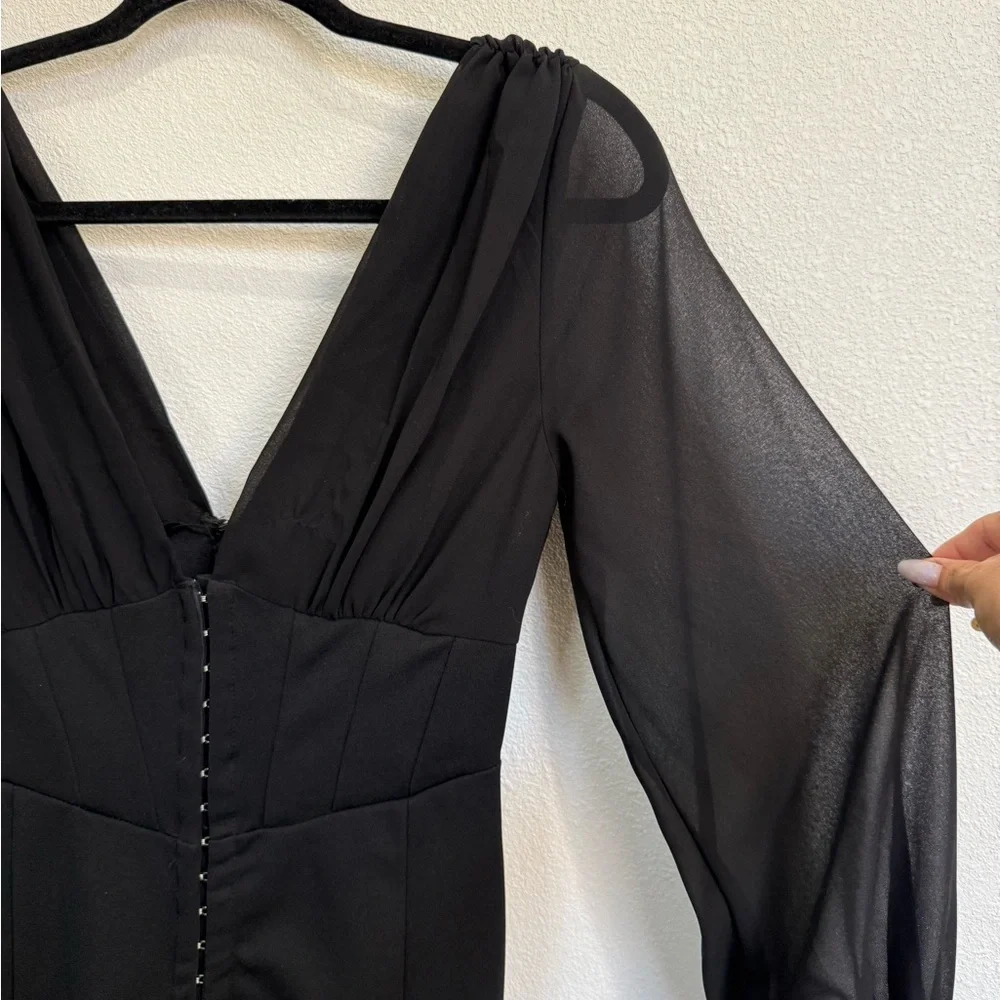 Black Bodycon Mini Dress size small - Picture 7 of 8